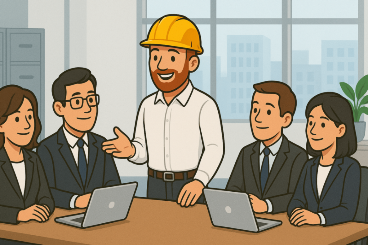 IT Handyman consulting with a client
